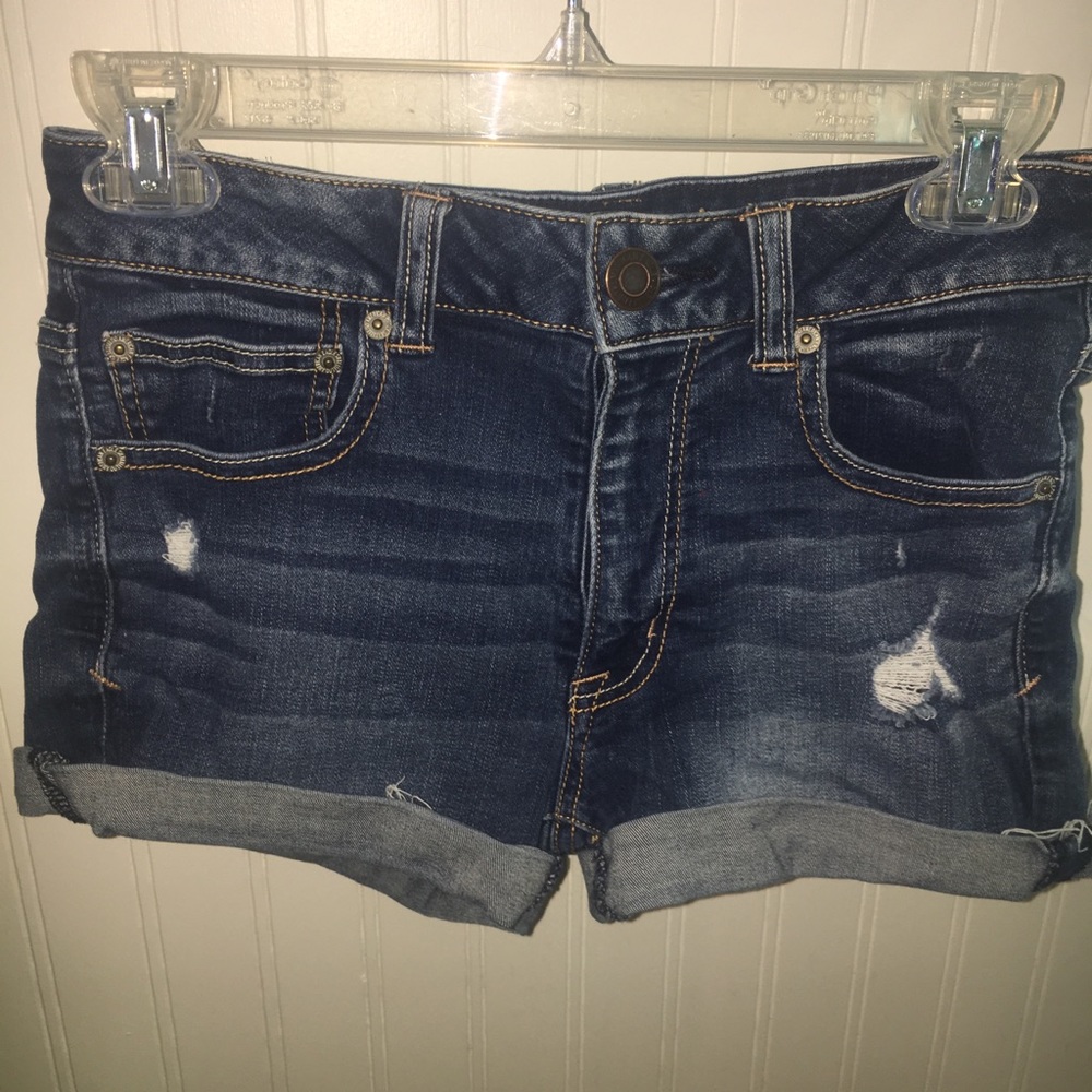 Gently Used American Eagle Distresses Denim Shorts